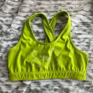 Lime-Green Under Armour Sports Bra